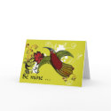 Green Bird  - Be mine - Customized cards