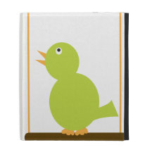 Green Bird on a Perch Caseable Case iPad Cases