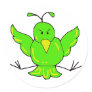 green bird stickers