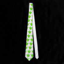 green bird ties