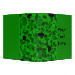 green black circle binders