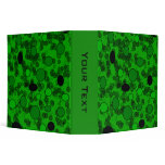 green black circle binders