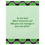 green black circles flyer design