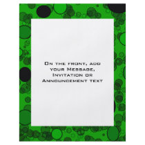 green black circles flyers by DonnaGraysonAbstract green black circles flyers