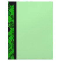 green black circles letterhead by DonnaGraysonAbstract green black circles letterhead