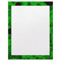 green black circles letterhead by DonnaGraysonAbstract green black circles letterhead