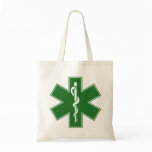 Green Black Grey Purple  Nurse EMS Star of Life Canvas Bag