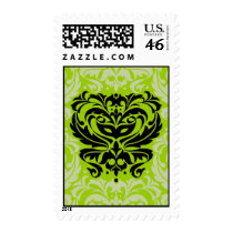 Green & Black Masquerade Mask US Postage Stamp
