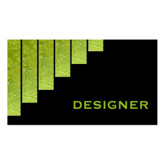 Green, black vertical stripes designer