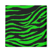 Green & Black Zebra magnets by JuJuGarden Green & Black Zebra magnets