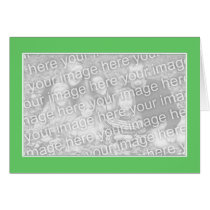 Green Blank Photo Frame cards