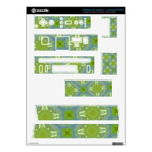 green blue abstract pattern skins for wii 