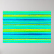 Green blue and yellow pattern posters