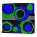 Green Blue Black Dot Black Stripes