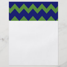 Green Blue Chevrons Flyer
