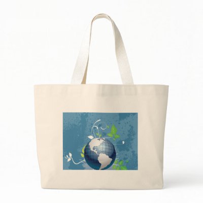 Blue Recycle Bags on Green Blue Earth Conserve Recycle Sustainable