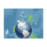 Green Blue Earth ~ Conserve Recycle Sustainable Postcard