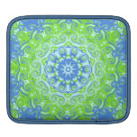 Green & Blue Kaleidoscope Rickshaw Sleeve Sleeve For iPads