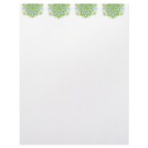 Green Blue Paisley Letterhead