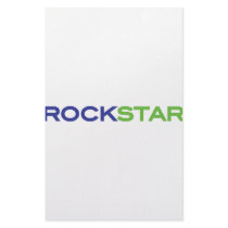 green blue rockstar stationery