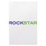 green blue rockstar stationery