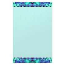 green blue stationery