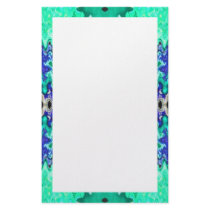 green blue stationery