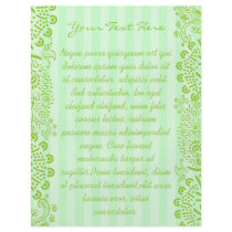 Green Blue Striped Swirled Flyer