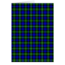 Green & Blue Tartan Greeting Cards