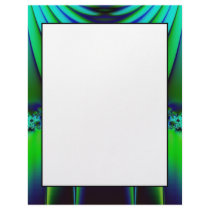 green blue turquoise letterhead