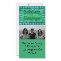 green blue we've moved photo cards by DonnasGreetingCards green blue we've moved photo cards