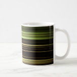 Green blurred lines pattern coffee mug