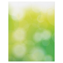 Green Bokeh Personalized Flyer