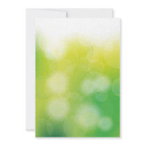 Green Bokeh Personalized Invitation