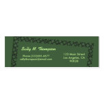 Green Border Frame Business Cards