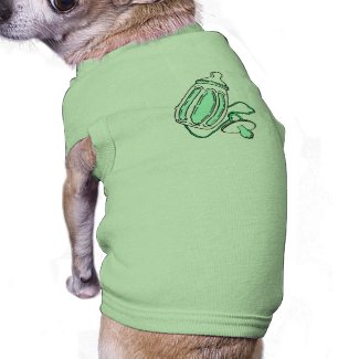 green bottle doggie tee shirt