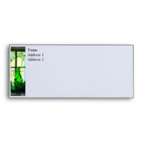 Green Bottles on Windowsill envelopes
