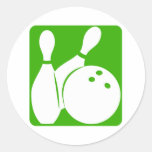 Green Bowling Sticker