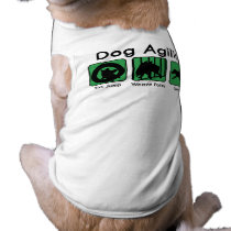 Green Boxes Dog Agility Dog T-Shirt pet clothing