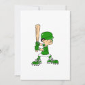 Green Boy Baseball Batter