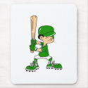 Green Boy Baseball Batter