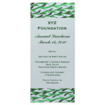 green branch pattern Menu Personalized Rack Card