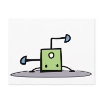 Green Breakdancing Thing postcards