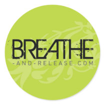 Green Breathe Sticker by breathe_and_release Green Breathe Sticker