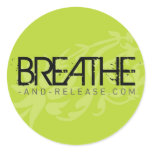 Green Breathe Sticker