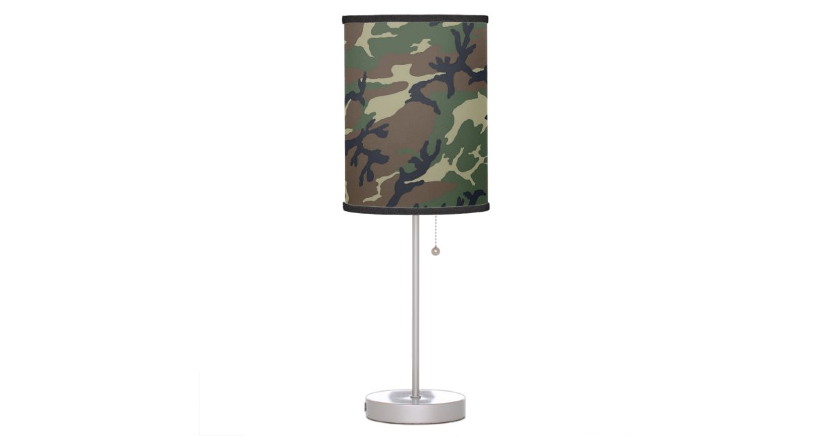 Green Brown Camouflage Custom Lamp Zazzle