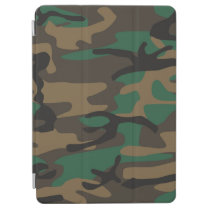 Green Brown Military Camo Camouflage iPad Air Cover at Zazzle