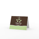 Green & Brown Mobile Thank You Note Card