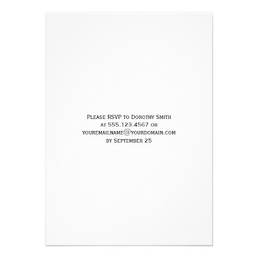 Green Brown Peach Harlequin Wedding Announcement