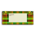 green brown plaid fractal envelopes